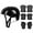 Black, variant on EQWLJWE Summer Saving!7Pcs Kids Boys and Girls Protective Gear Bike Set, Adjustable Outdoor Sports Safety Equipment,Child Helmet Knee Elbow Pads Wrist Guards for Roller Scooter Skateboard Bicycle