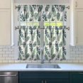 thumbnail image 3 of Kitchen Curtains 36 Inch Short - 3 Panel Set, Rod Pocket Window Curtain, Boho Floral Tribal Style, 100% Polyester for Farmhouse, Kitchen, Cafe, Bedroom, Easy Wash, 3 of 6