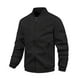 thumbnail image 1 of Blusa y camisa de cuello alto de manga larga para hombre, estilo casual, con bolsillo y cremallera, cárdigan con cremallera, chaqueta de cuello alto de manga larga, abrigo de poliéster para hombre, 1 of 5