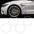 thumbnail image 1 of 4pcs Wheel Rim Protector Curb Rash Prevention Self Adhesive Universal Aluminium Alloy Rim Guard Trim Rings for 19 Inch Hub Car Rim Protector, 1 of 7