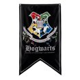 thumbnail image 1 of Banner CON*QUEST con el escudo de Hogwarts de Harry Potter, 76 x 127 cm, 1 of 5