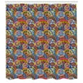 thumbnail image 3 of Ambesonne Floral Shower Curtain, Hippie Aztec Tribal Boho, 69"Wx84"L, Multicolor, 3 of 3