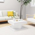 thumbnail image 1 of vidaXL Coffee Table White 57x57x30 cm Engineered Wood, 1 of 3