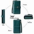 thumbnail image 3 of MUSOIE Wallets for Women Vegan Leather Credit Card Holder with RFID Blocking Large Capacity Wristlet, 3 of 4