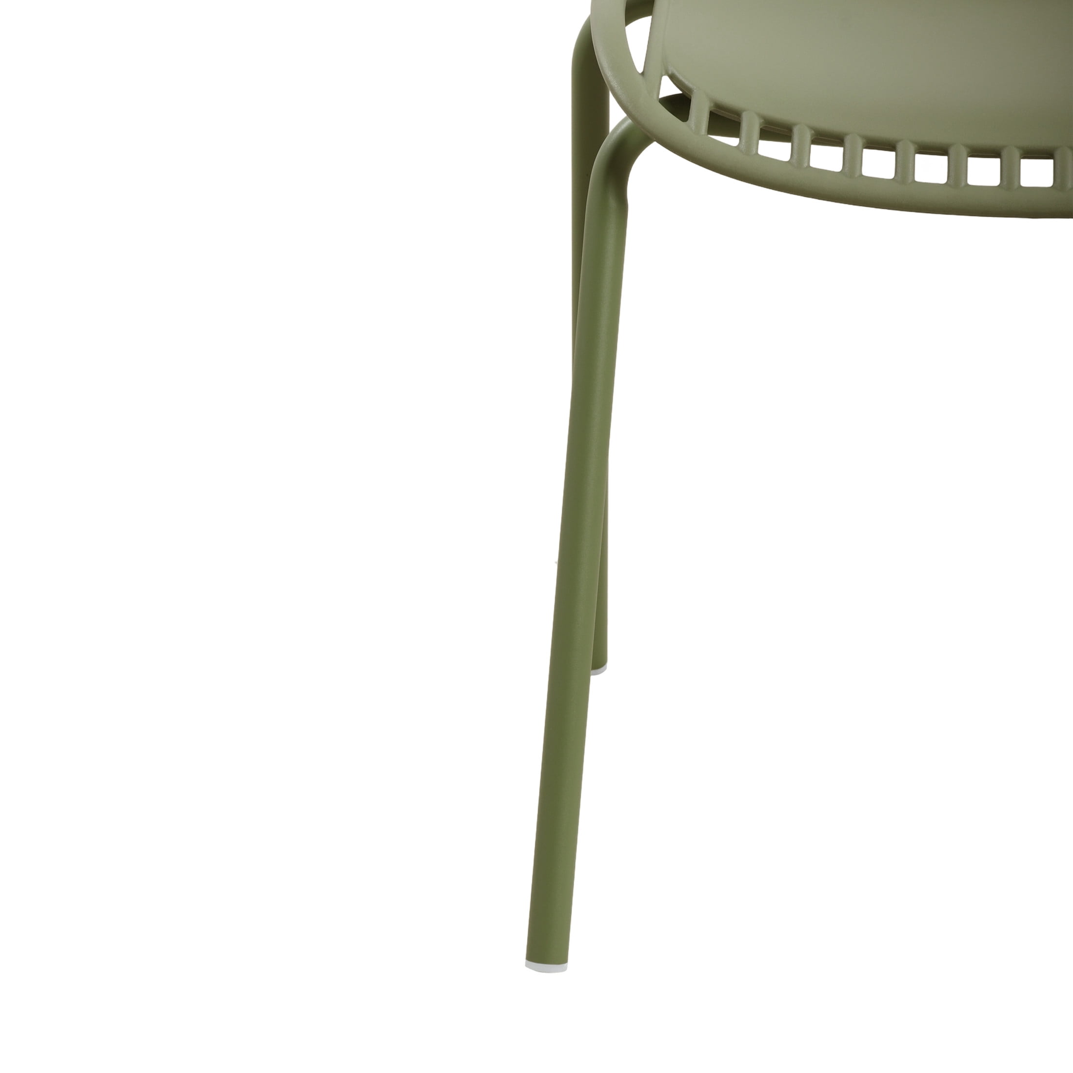 Christopher Knight Home 3-Piece Outdoor Bistro Set, Plastic Table & Chairs with Iron Legs, Sage Green