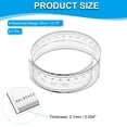 thumbnail image 2 of Uxcell Film Flexible Ruler 40cm 0.1mm Scale with R Angle and Width Lines Clear PET Plastic Folding Straight Ruler for Factory, Transparent, 2 Pcs, 2 of 6