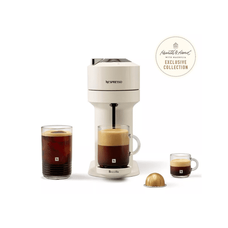 Nespresso Vertuo Next Coffee and Espresso Machine by Breville, Creamy White, Hearth & Hand™ with Magnolia Edition