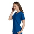 thumbnail image 4 of Landau Essentials Relaxed Fit 4-Pocket V-Neck Scrub Top for Women 8232, 4 of 10