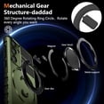 thumbnail image 3 of Phone Case for Samsung S24 Plus Case with Ring Magnetic Fits Wireless Charger, 2 in 1 Soft TPU and Hard PC Cover Samsung Galaxy S24 Plus Case Shockproof Rugged Green (Green), 3 of 16