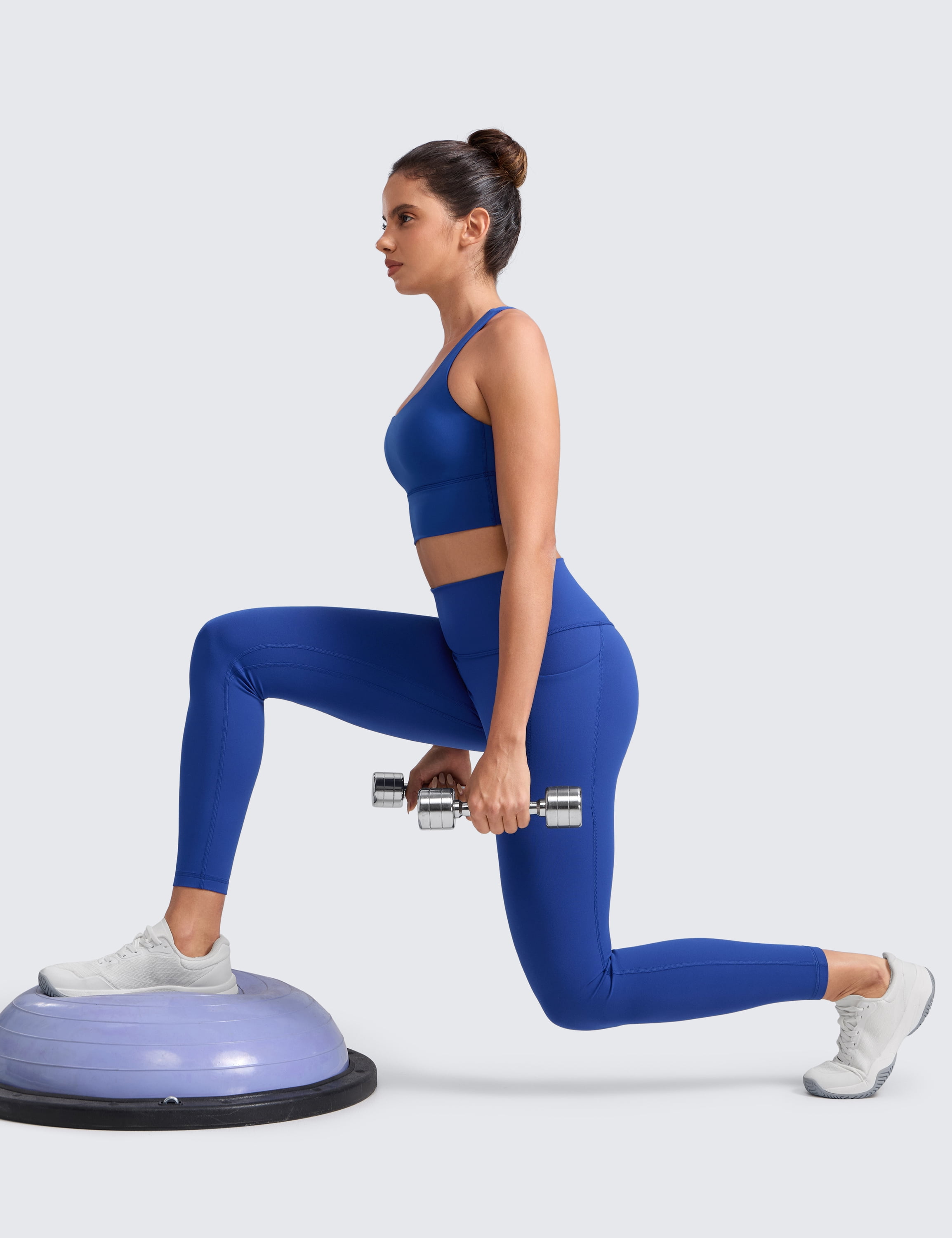 CRZ YOGA Butterlift Workout Leggings Pockets 25" High Waist Pilates Athletic Gym Womens Yoga Pants Buttery Soft