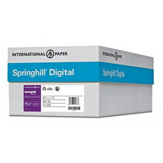 015300R Springhill White 8.5” x 11” Cardstock Paper, 110lb, 199gsm