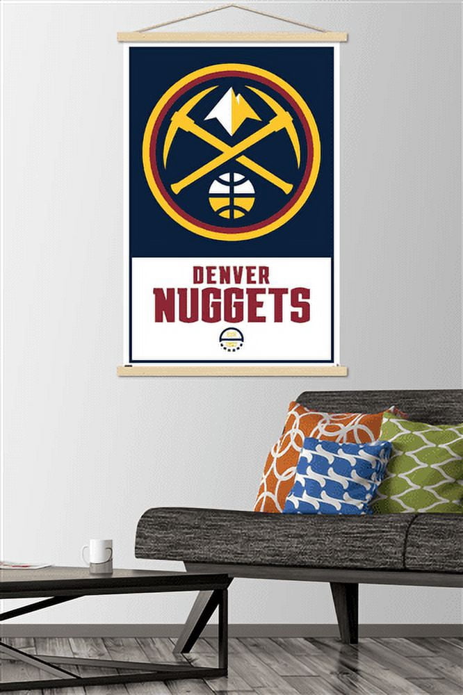 NBA Denver Nuggets - Logo 21 Wall Poster with Magnetic Frame, 22.375" x 34"
