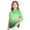 FU47_Green, variant on Girls Boys Uniform Polo Shirt Gradient Short Sleeve Golf Shirt with Collared Summer Casual Outdoor Wear Tops Green 120