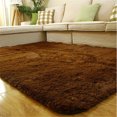 thumbnail image 2 of Mchoice Ultra Soft Fluffy Area Rugs for Living Room, Luxury Shag Rug Faux Fur Non-Slip Floor Carpet for Bedroom, Kids Room, Baby Room and Girls Room - Modern Home Decor, 4x5.3 Feet Grey, 2 of 5