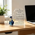 thumbnail image 3 of Cififendec Acrylic Graduation Plaque, 3.94", Inspirational Quote Printed Desk Decor, Transparent Keepsake Ornament for Graduation Gift, Bedroom & Office Display, 3 of 5