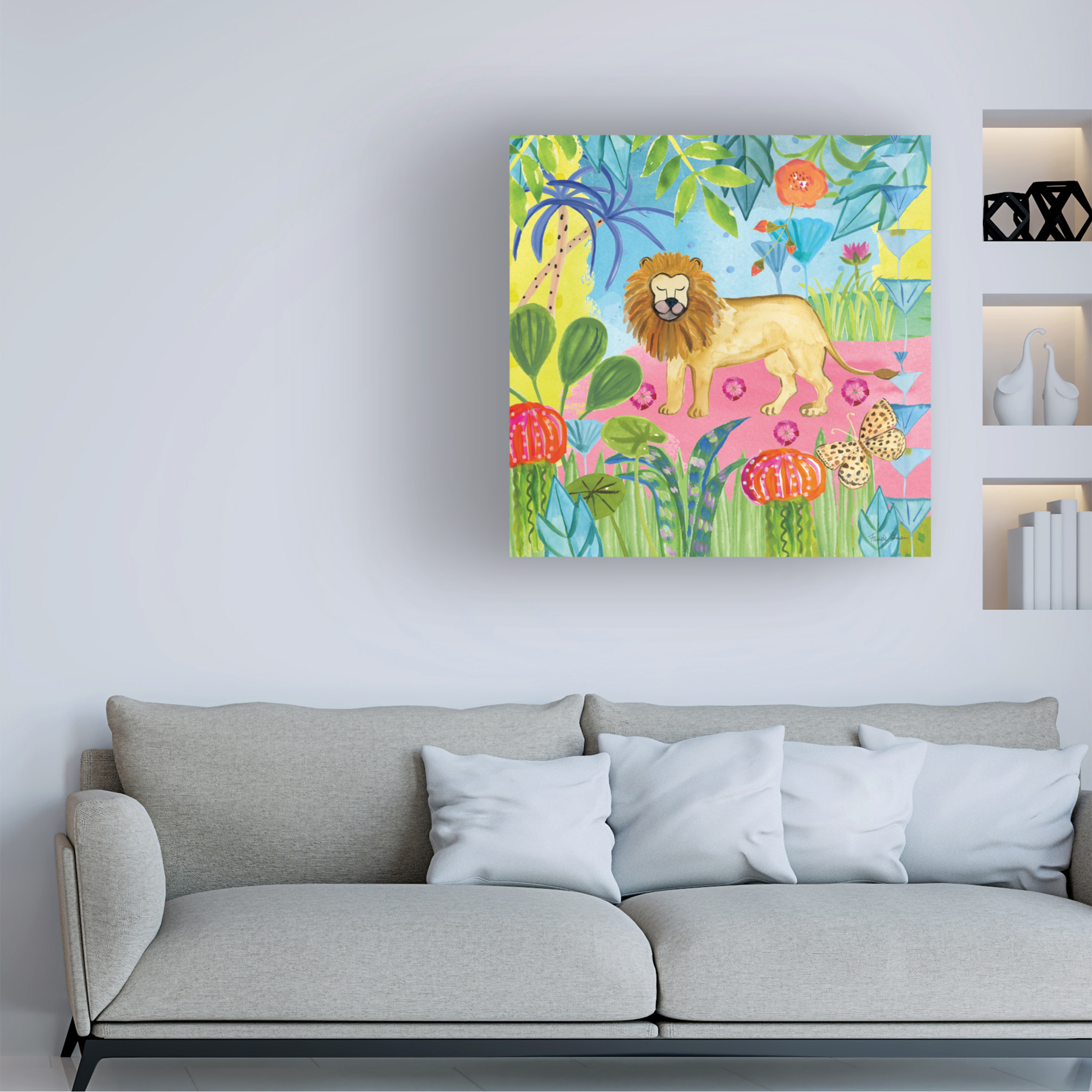 Trademark Fine Art 'The Big Jungle II' Canvas Art by Farida Zaman