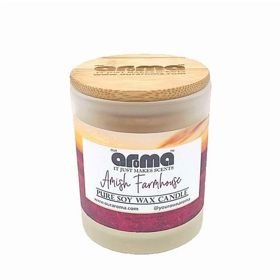 Our Aroma 10 oz Amish Farmhouse Soy Wax Jar Candle