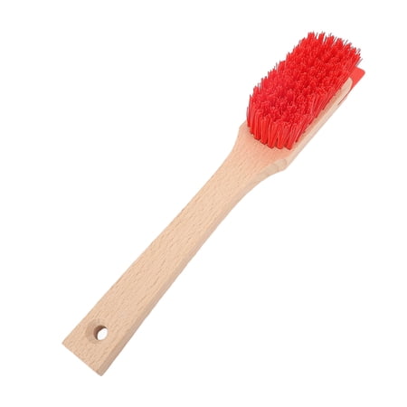 LAZIOEGR Heavy-Duty Lawn Mower Cleaning Brush – Wood Handle Scraper for Efficient Cutter Maintenance & Easy Hanging Storage