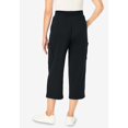 thumbnail image 3 of Woman Within Plus Size Petite Knit Cargo Capri, 3 of 5