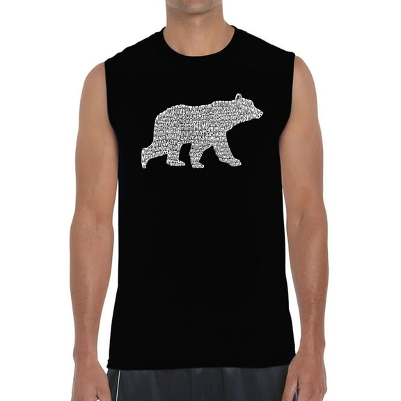 Men's Word Art Sleeveless T-shirt - Mama Bear