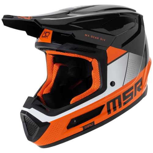 MSR™ Mav Sensor Dirt Bike Motocross Helmet w/ MIPS Small Black/Orange