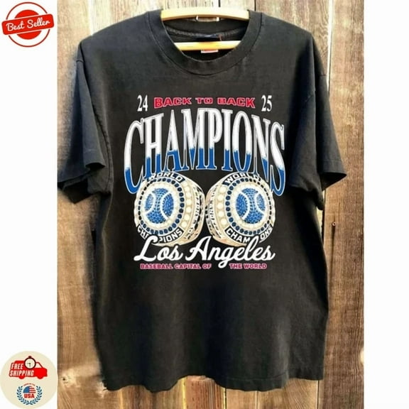Dodgers Back to Back Champs World Series 2024 2025 shirt