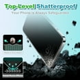 thumbnail image 2 of [3+3 Pack]Kicococ For iphone 15 Screen Protector with Camera Lens Protector,Case Friendly Privacy Tempered Glass Film for iPhone 15, 2 of 5