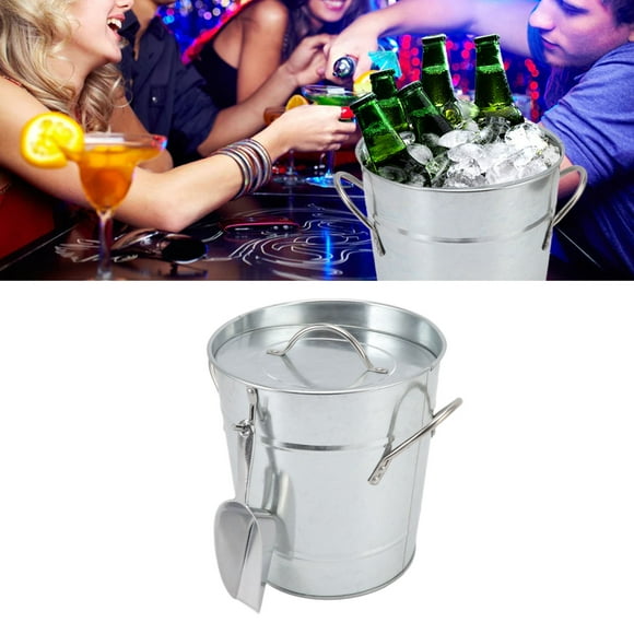 Ice Bucket, Easy To Clean Ice Bucket , Bar Ice Tub Handle Design Plastic Wine Storage Tub For Restaurants
