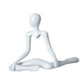 thumbnail image 2 of deevoka Thinker Statue Abstract Sculpture for Cabinet Dining Table Table Centerpiece White, 2 of 9