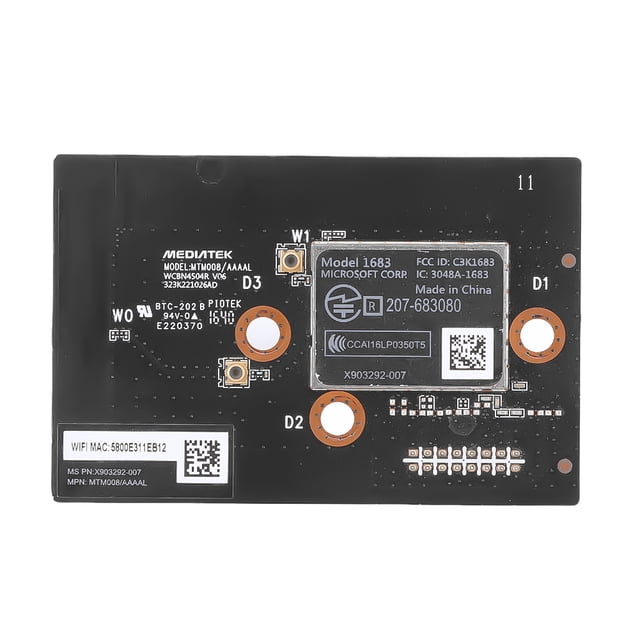 Placa de módulo de tarjeta WiFi placa de módulo de tarjeta WiFi placa de interruptor para Xbox One S/X/Xbox Series S pieza de consola de juegos