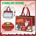 thumbnail image 3 of Paquete de 12 bolsas de regalo de Navidad, coloridas bolsas navideñas, bolsas navideñas no tejidas reutilizables para embalaje de regalos, suministros para fiestas navideñas, 3 of 4