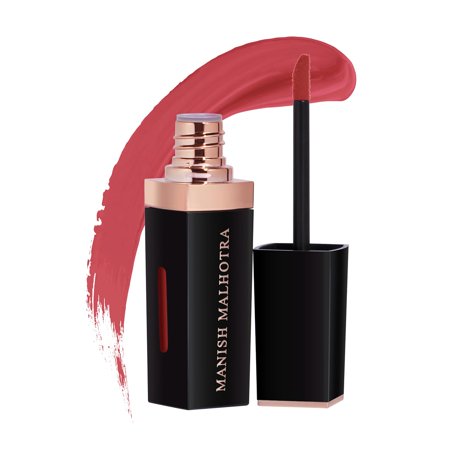 MyGlamm Manish Malhotra Liquid Matte Lipstick - Sugar Coral - 7gm | Warm Nude Shade | Long Lasting & Pigmented | Velvet Matte Finish,Non-Transferable, Moisturizing Liquid Lipstick