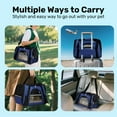 thumbnail image 7 of Cat Carriers Dog Carrier For Small Medium Cats Dog Soft Sided, Collapsible Waterproof Travel Puppy Carrier, 7 of 7