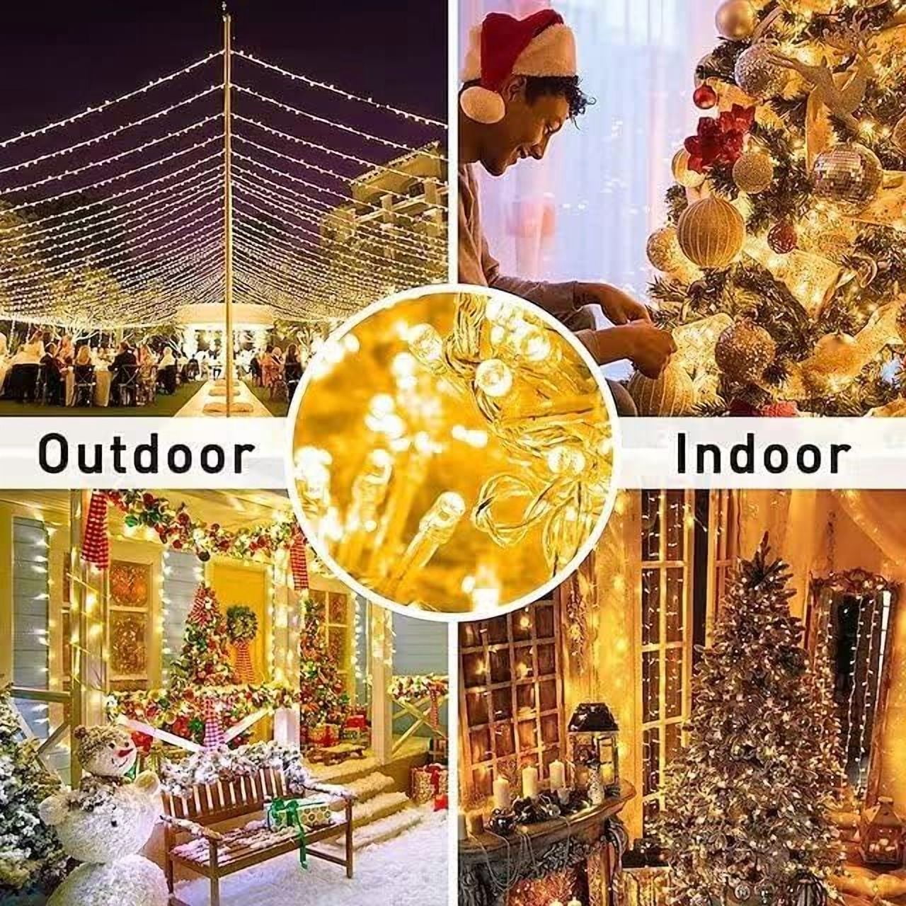 Fairy Lights Plug in Waterproof,272ft 800 LED String Lights Mains Powered,8 Modes Garden Fairy Lights for Outdoor/Indoor,Patio,Bedroom,Garden,Party,Christmas Decorations(Warm White)