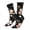 2 Black-1, variant on Lilies Flowers Print Adult Socks for Men & Women,Calf Socks, Ankle Socks,Boots Socks,Breathable Casual Sock,Unisex Crew Socks