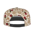 thumbnail image 4 of Daiia Valentine'S Day Rose print Flat Bill Hats Flat Brim Trucker Cap Baseball Cap Adjustable Classic Low Profile Hat Unconstructed Plain Cap, 4 of 9