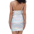 thumbnail image 4 of Wdgfv Women's Glittering Gold Sequin Party Dress Elegant Pleated Mini Skirt Outfit for Evening Events and Multicolour L, 4 of 4
