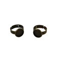thumbnail image 3 of 10 Piezas de Anillos de Cabujón en Bronce Salvador Espacios en blanco del anillo, 3 of 9