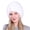 White, variant on QASIEATN Womens Comfortable Skull Caps Women's Knitted Beanie Hat Furry Winter Hat Warm Soft Plush Hat for Women Winter Fall Fashion Accessories