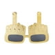 thumbnail image 3 of Gafas de sol de fiesta ANGGREK Dedo medio dorado, 3 of 7