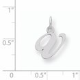thumbnail image 2 of 925 Sterling Dainty Letter V Initiale Nom Monogramme Collier Pendentif Pendentif, 2 of 6