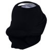 JLIKA Baby Car Seat Canopy Cover and Stretchy Nursing Cover - Black