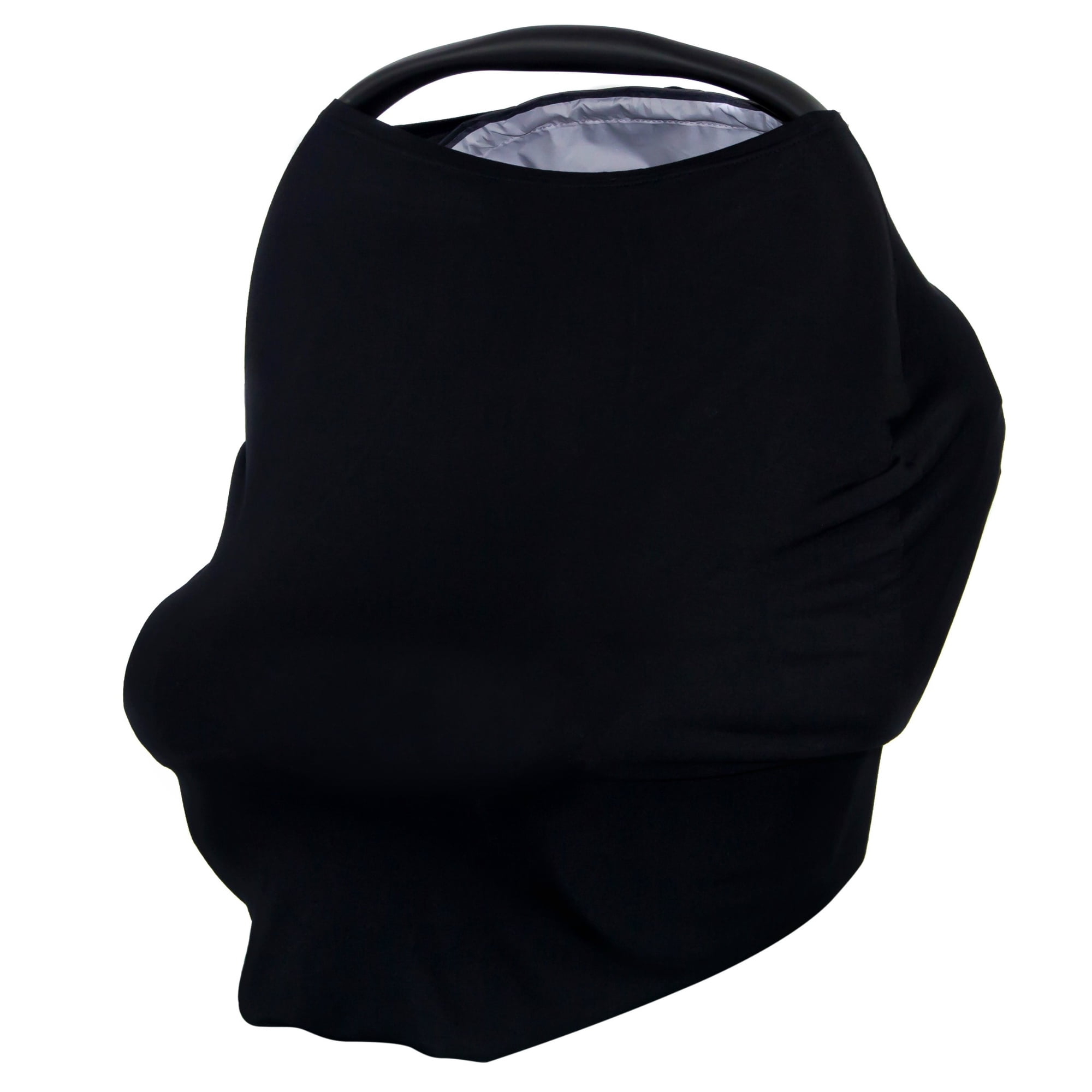 JLIKA Baby Car Seat Canopy Cover and Stretchy Nursing Cover - Black