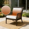 thumbnail image 2 of Outdoor Patio Cushion Covers 4 Pack Orange Ombre Patio Chair Cushion Covers with Ties and Zipper Fall Orange Farmhouse Waterproof Outdoor Seat Cushion Covers for Patio Furniture 22"x20", 2 of 9