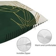 thumbnail image 5 of Boho Pillow Covers 12x20 Set of 2, Green Gold Farmhouse Decorations Throw Pillow Covers Boho Leaves Tropical Outdoor Decorative Linen Cushion Case for Couch Sofa Home, 5 of 5