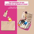 thumbnail image 4 of Neceser de viaje para maquillaje y cosméticos, ideal para mujeres y hombres (rosa), 4 of 5