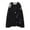Black, variant on Men Fall Winter Sweater Ripped Fake Two-piece Hip Hop Solid Color Hollow Out Knitted Round Neck Long Sleeve Loose Soft Thick Warm Streetwear Men Sweater