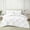 White, variant on Duvet Cover Diamond Ruffle with Zipper Closure 1 Piece Super King (116" x 98") Inches 100% Cotton 800 TC Premium Hotel Class Decorative Bedding with Corner Ties - White Solid