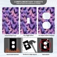 thumbnail image 3 of Purple Bats Pattern Light Switch Cover Switch Plate Outlet Cover Plug Cover for Electrical Outlet, 3 of 8