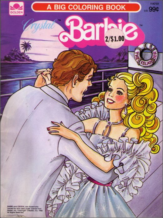 vintage barbie coloring book
